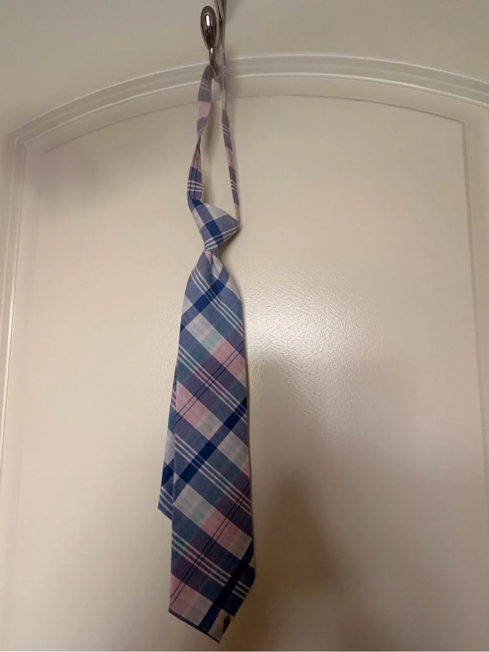 Janie and Jack Pastel Plaid Tie in Blue, Pink, Mint